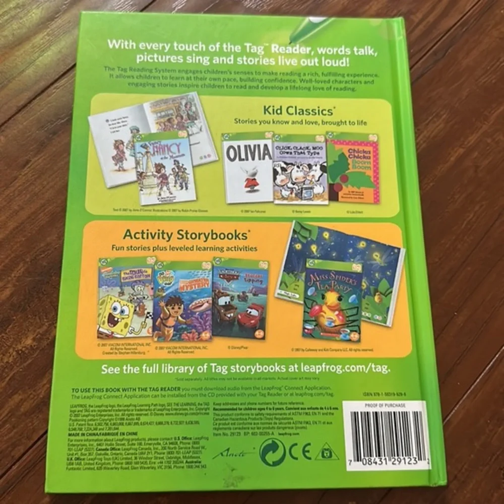 LeapFrog Tag Disney Princess Adventures Under the Sea Ariel LeapReader Book
